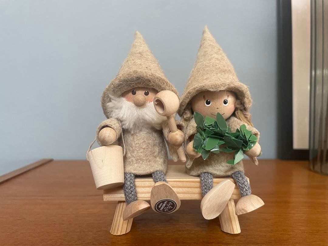 ノルディカニッセ　サウナニッセ　サンタ&女の子セット　ベンチ＋おまけ付き