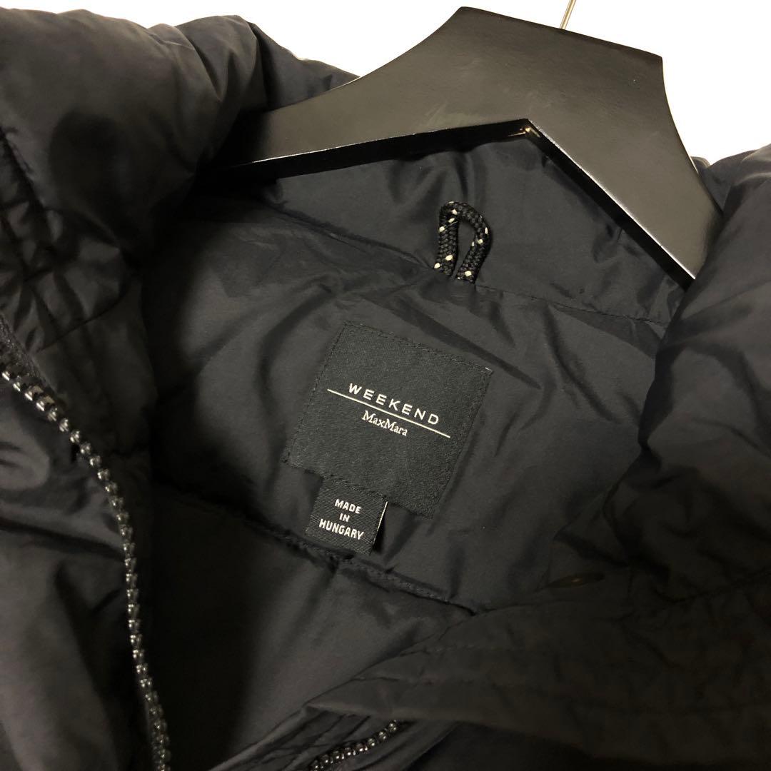 極美品　マックスマーラ　ダウンコート　マキシ丈　ハイロング✨　黒　40