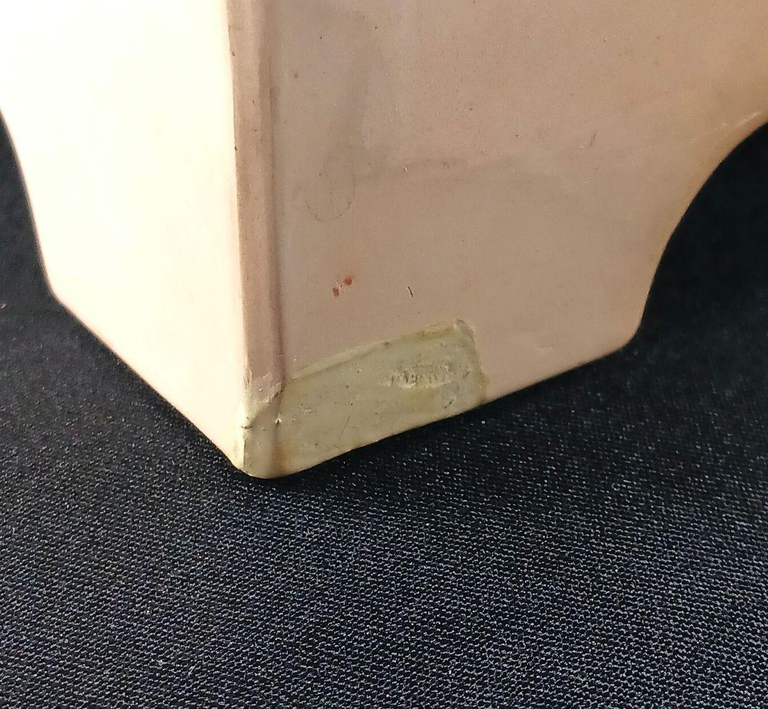 Y2522 角涼炉 本湊焼 吉左衛門造 角印 高さ19.5㎝ 19×19㎝　ma