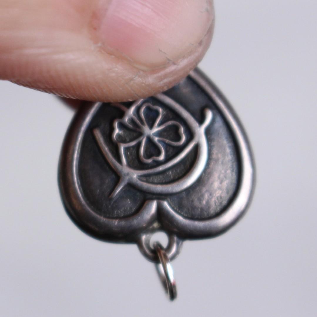 40s　スウィートハートジュエリー　WW2　 　四葉＆馬蹄＆ウィッシュボーン