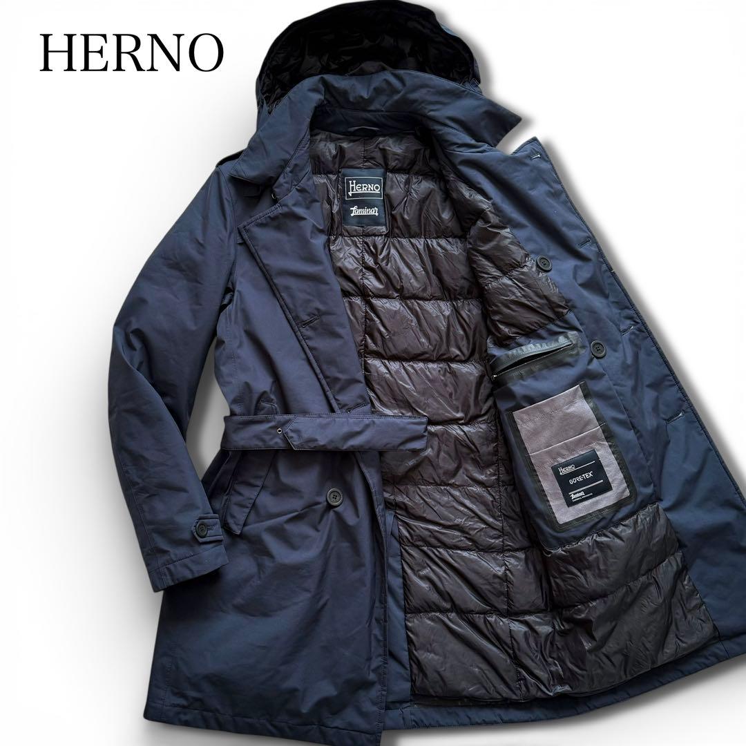 HERNO Laminar GORE-TEX トレンチコート 裏地ダウン 46