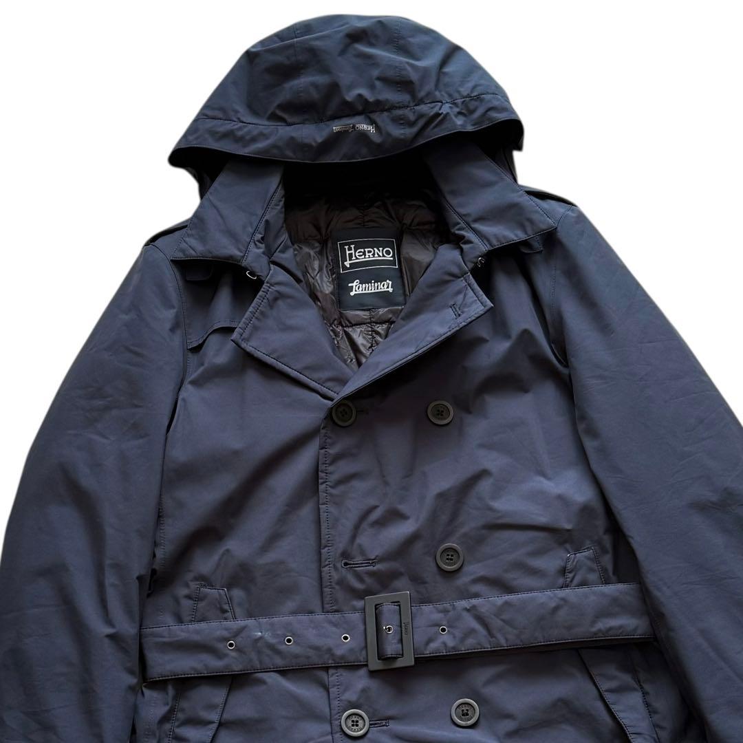 HERNO Laminar GORE-TEX トレンチコート 裏地ダウン 46