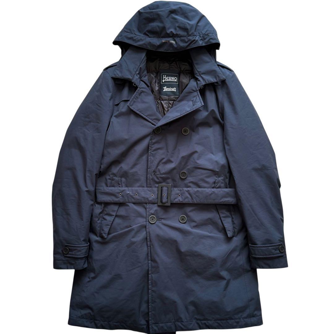 HERNO Laminar GORE-TEX トレンチコート 裏地ダウン 46