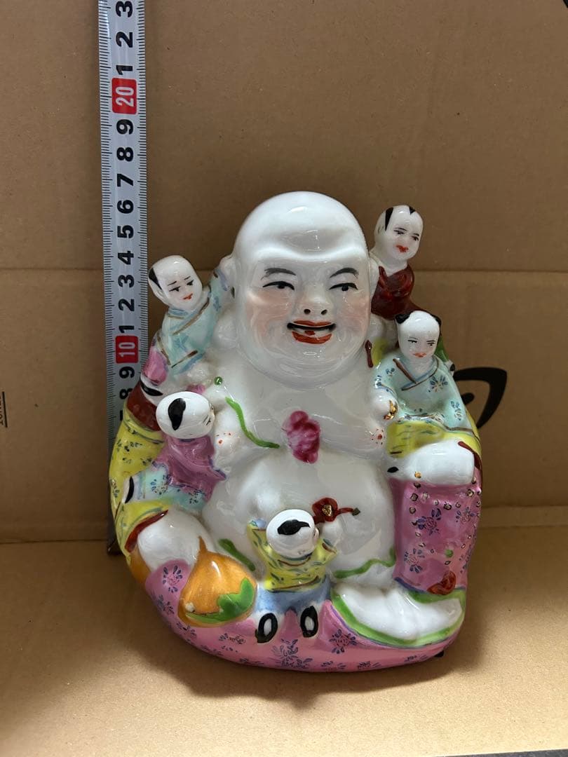 ⭐︎中国美術 陶器人形　五福童子