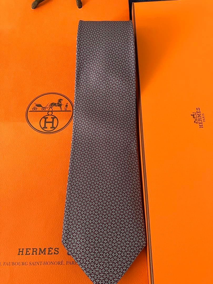 HERMES シルク ネクタイ
