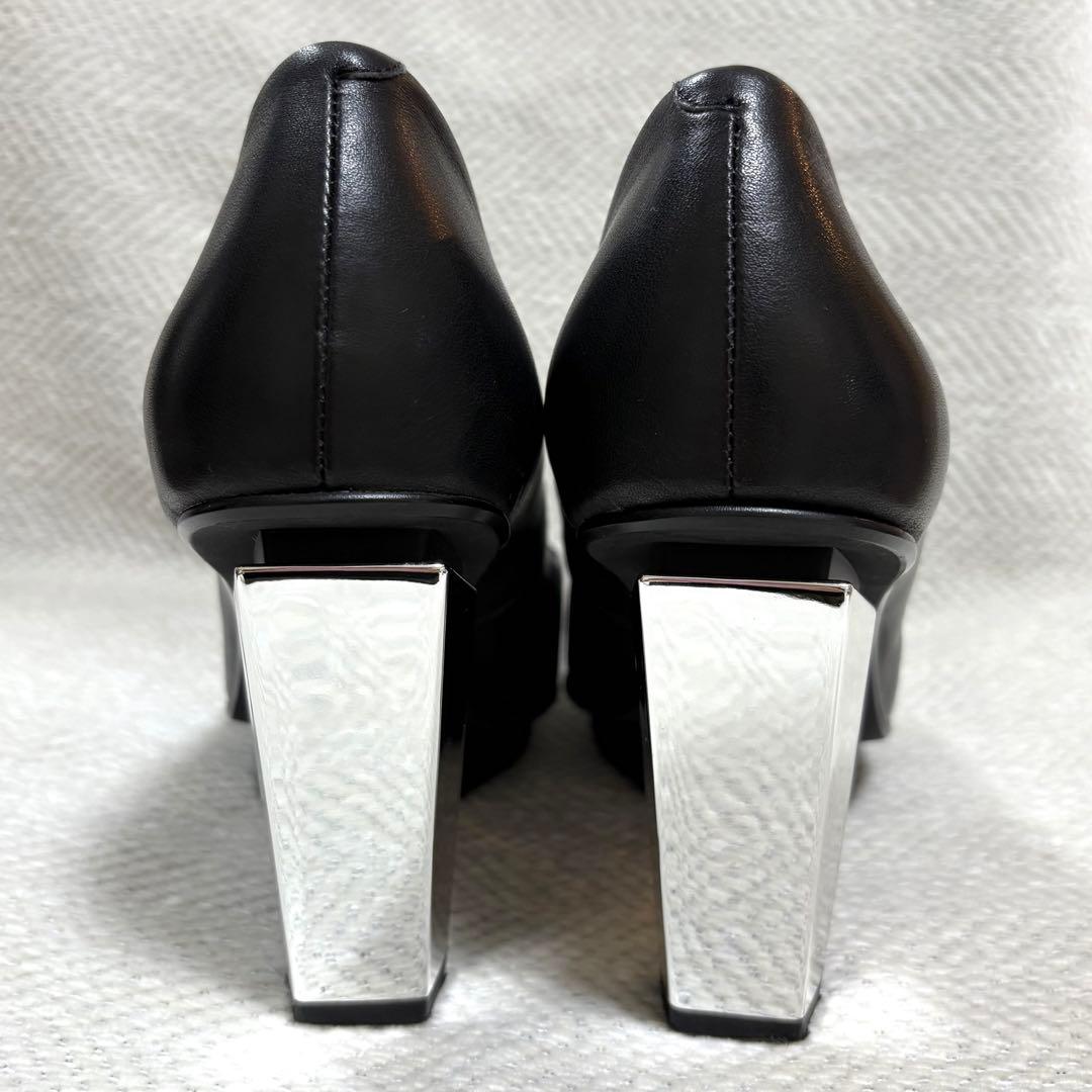 極美品 UNITED NUDE ユナイテッドヌード 本革 メタルヒール パンプス