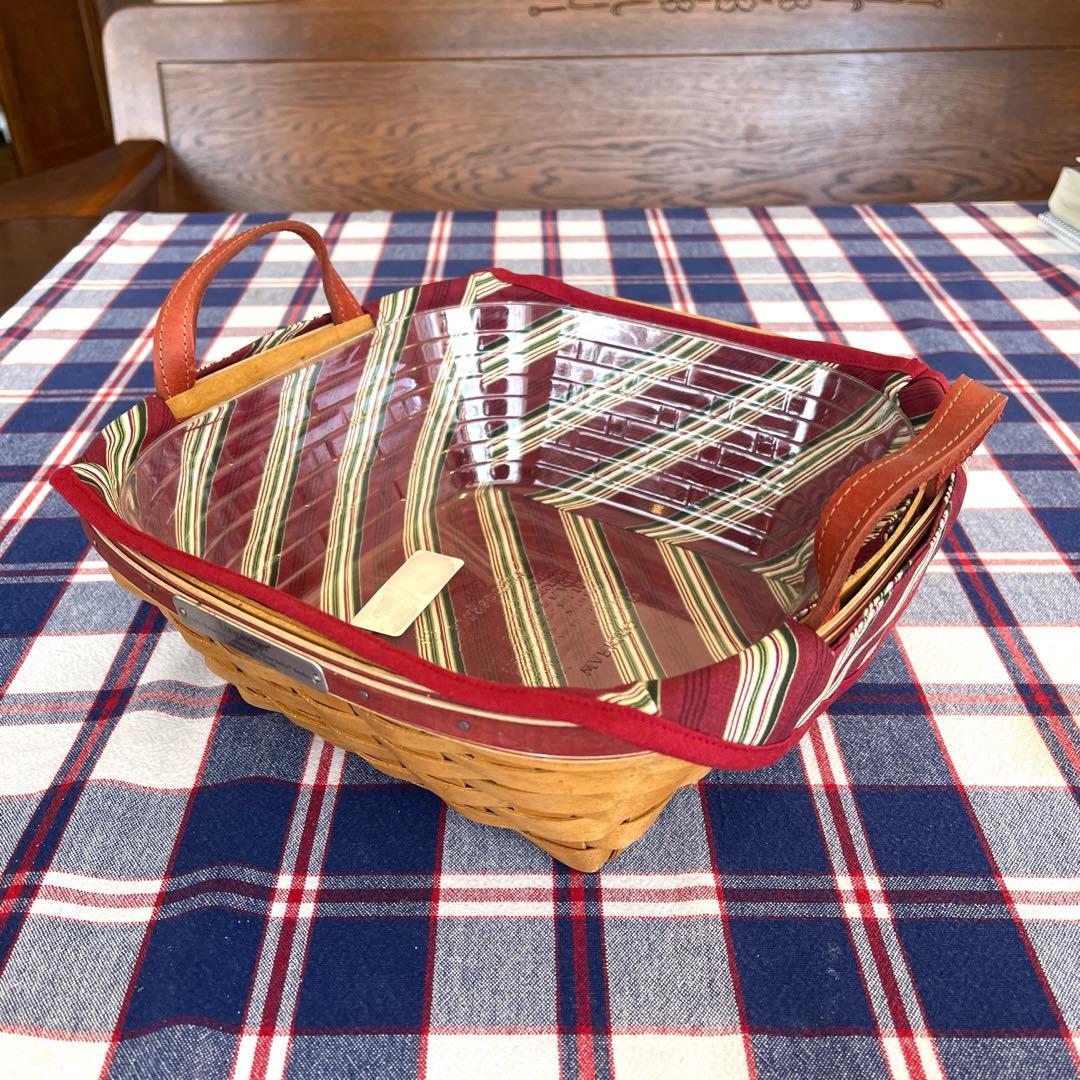 ロンガバーガーバスケット　longaberger小物入れ　かご