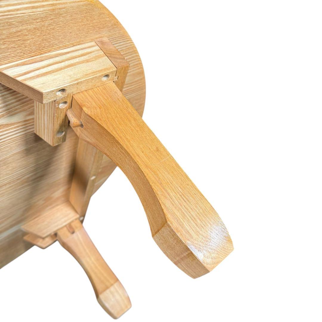 HR866 木目が素敵な　サークルテーブル　ちゃぶ台　ローテーブル