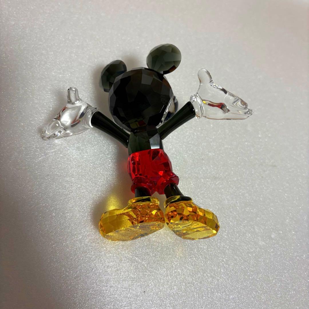希少品 美品 スワロフスキー ディズニー ミッキーマウス クリスタル 証明書