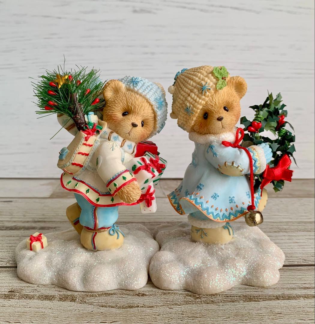 チェリッシュドテディーズ エリックとインガ クリスマス 置物