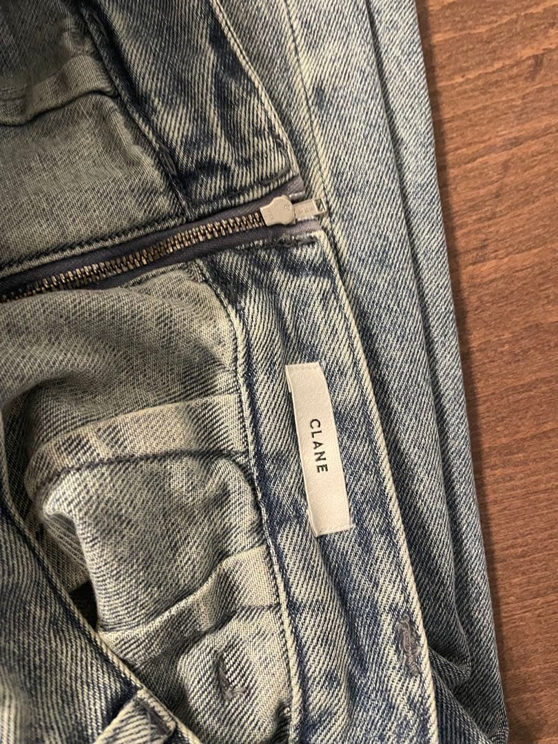 スカート CLANE CIRCLE CUT LAYERED DENIM SKIRT2