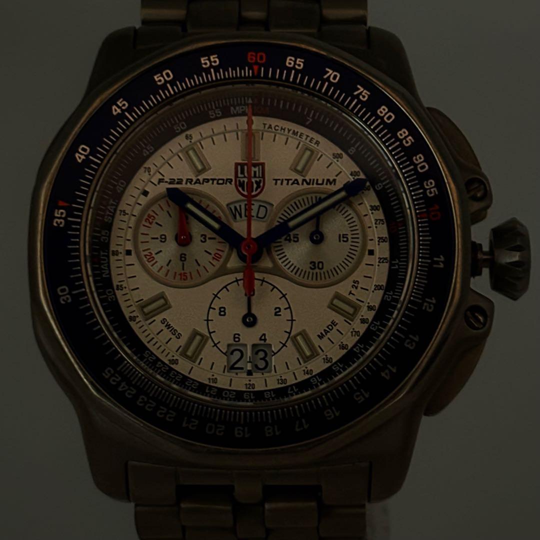 【レア】 ルミノックス 腕時計 ラプター F-22 9270 クロノ チタン