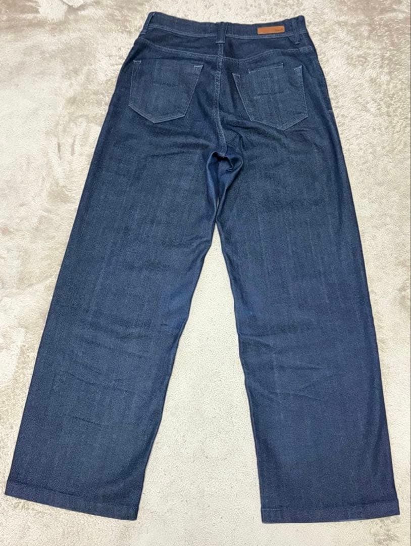 YANUK ワイドストレート LILITH ワンウォッシュインディゴ 25