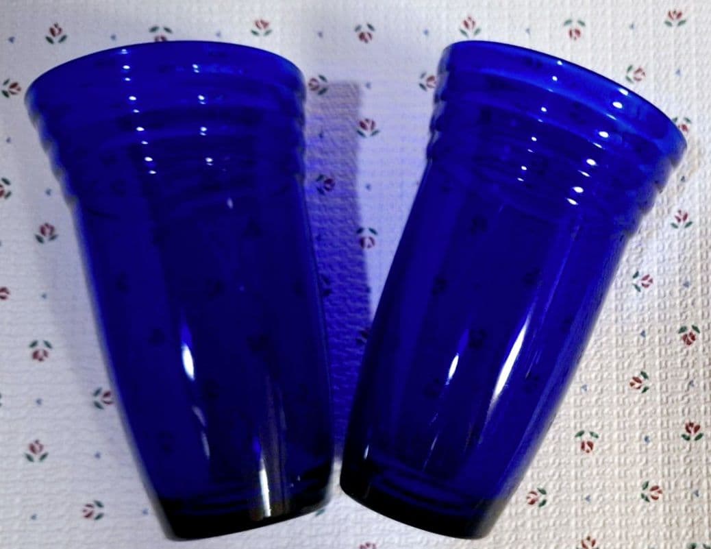 Bormioli Rocco Cobalt Blue 6set ヴィンテージ