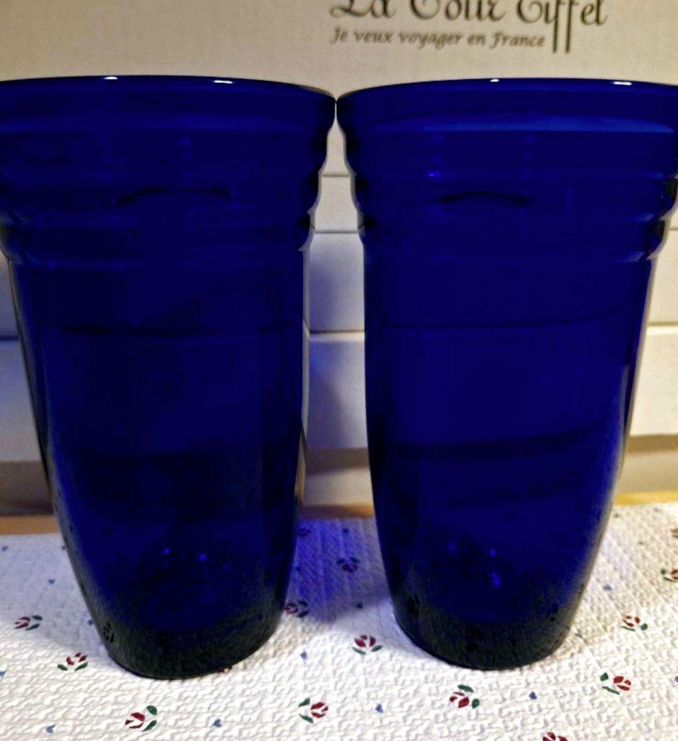 Bormioli Rocco Cobalt Blue 6set ヴィンテージ