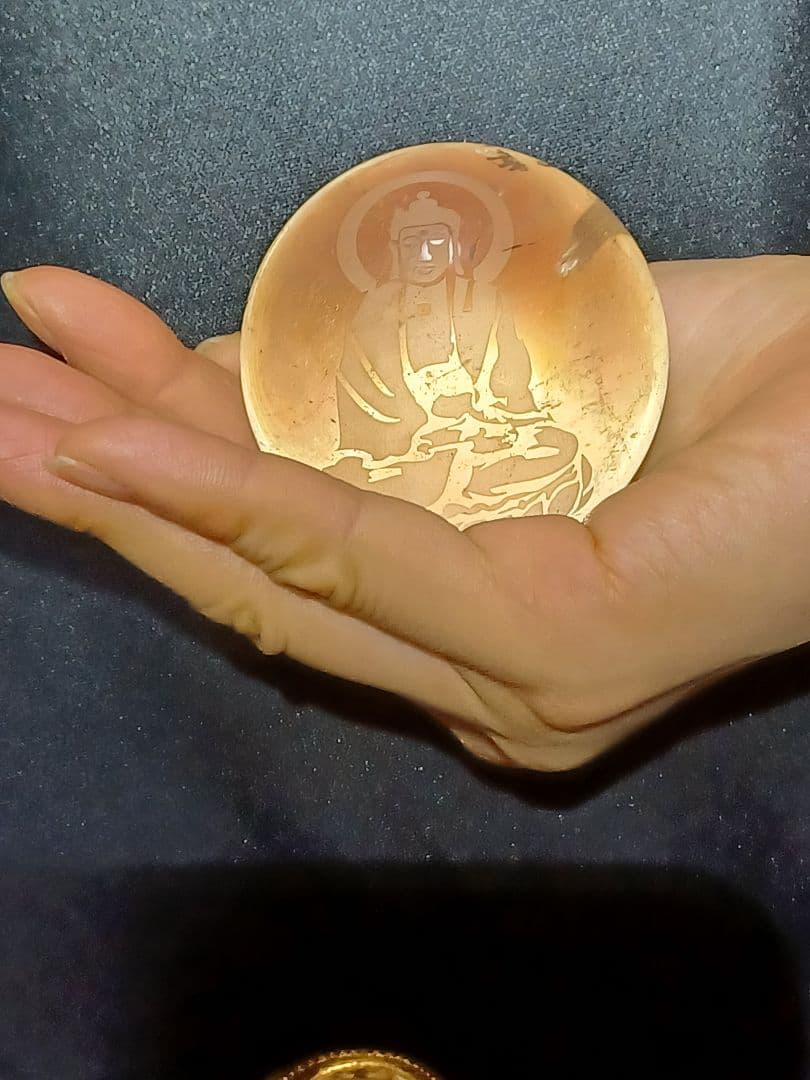 ⭐天然水晶観音様手彫り⭐