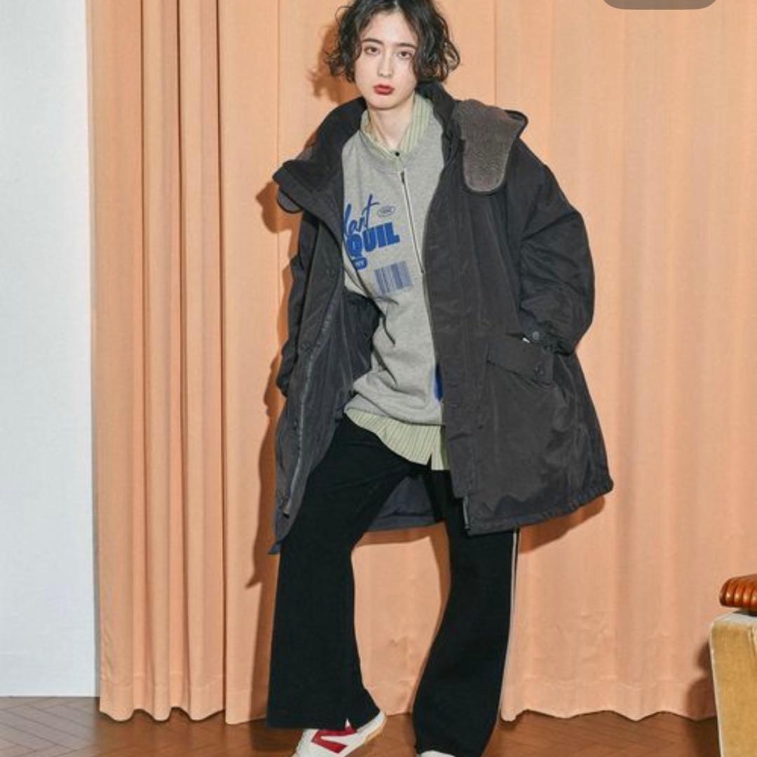 新作完売品Niko and…アライドふんわりモンスターパーカーチャコール撥水加工