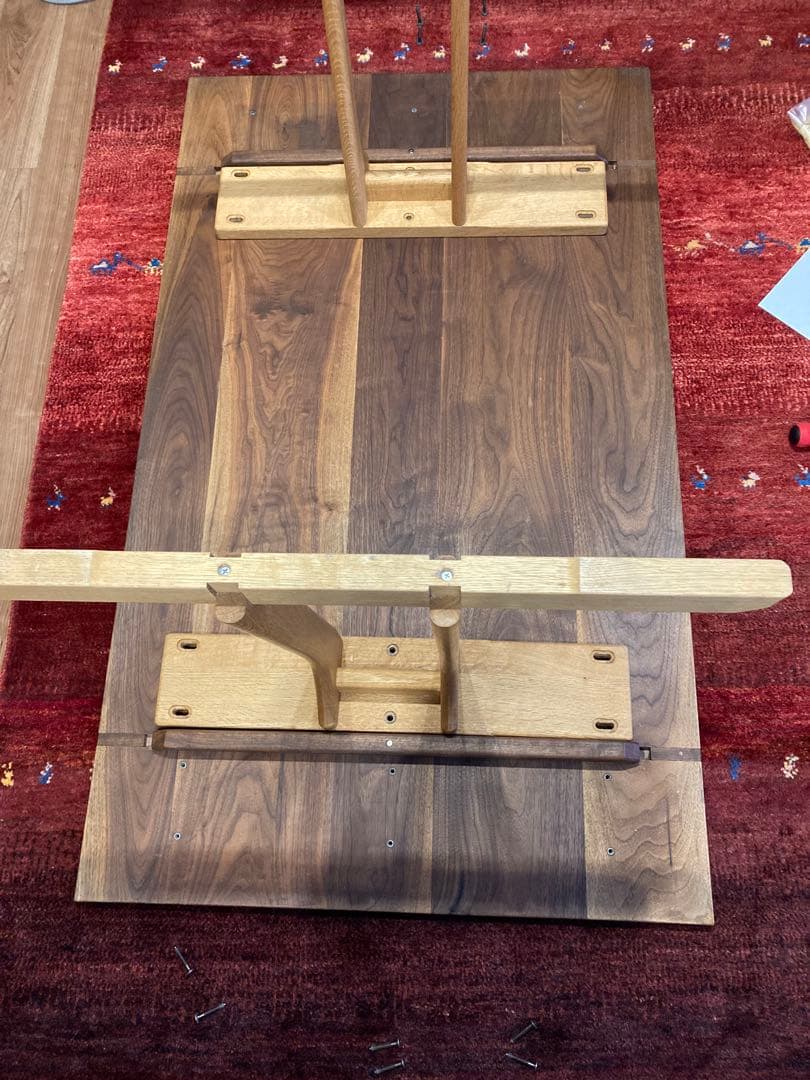 値下げ中　ダイニングテーブル　ウォールナット　オイル仕上げ　家具一点物