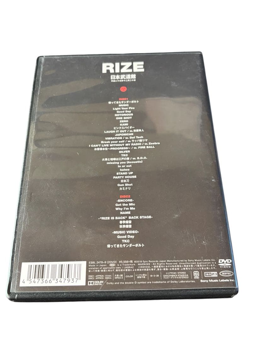 RIZE TOUR 2017 RIZE is BACK 平成29年12月20日