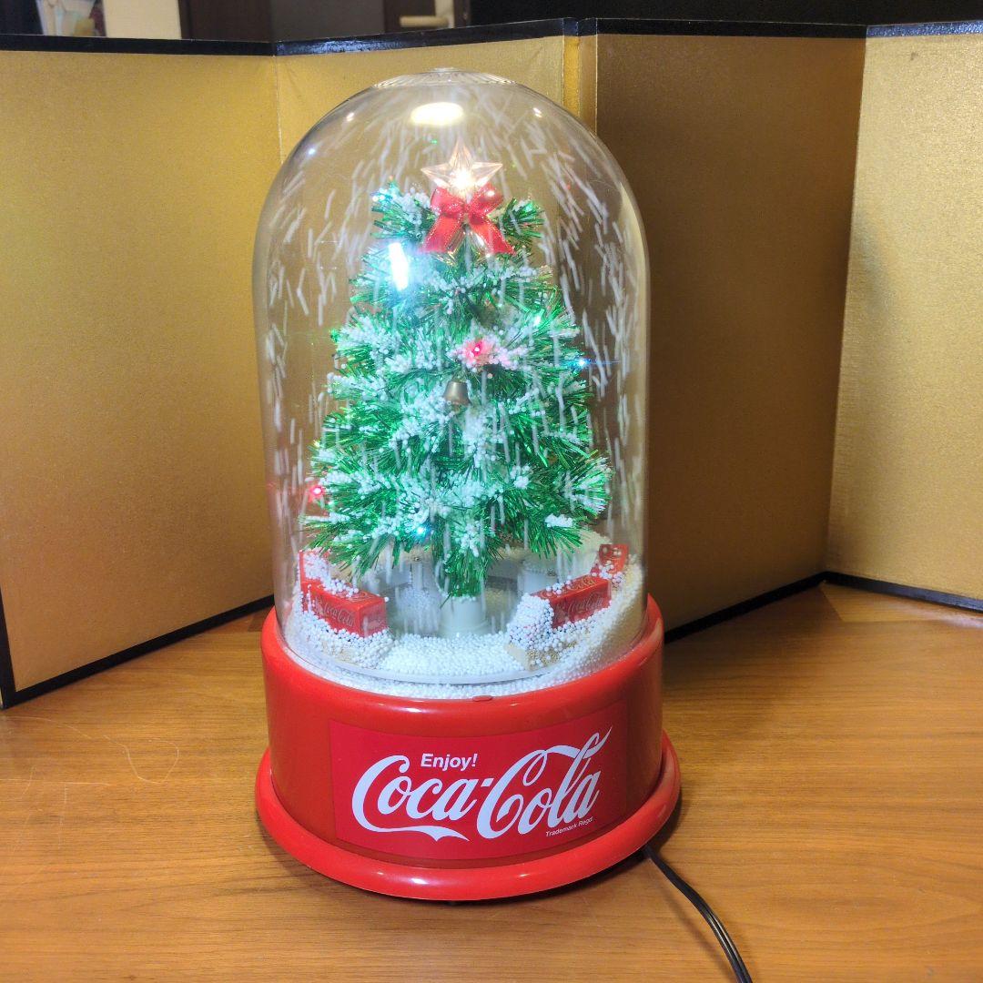 コカコーラ クリスマスツリー型スノードーム Coca-Cola 非売品 完動品