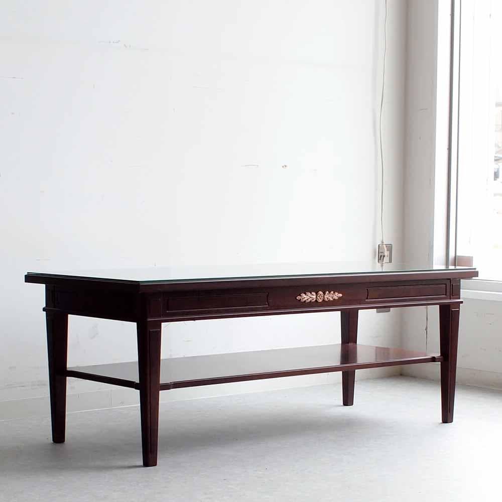 神戸欧風家具 メープル不二屋 マホガニー材 センターテーブル ZR24470