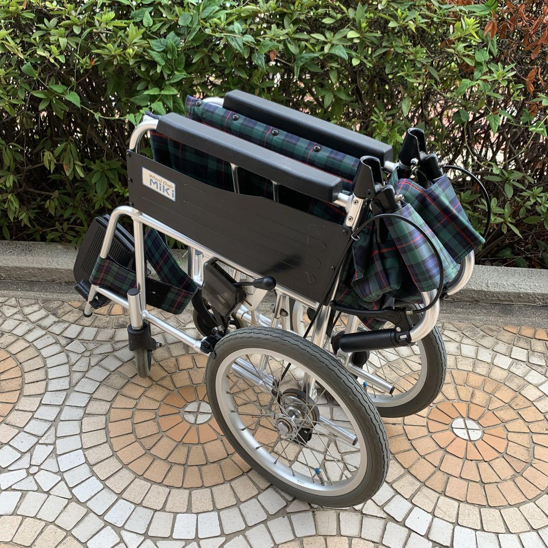 ルル　Miki　介助式車椅子　M-1 MPCN-46JD 折りたたみ可能
