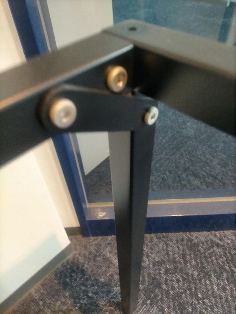 ガラス天板 木製脚 テーブル　ダイニングテーブルのみ