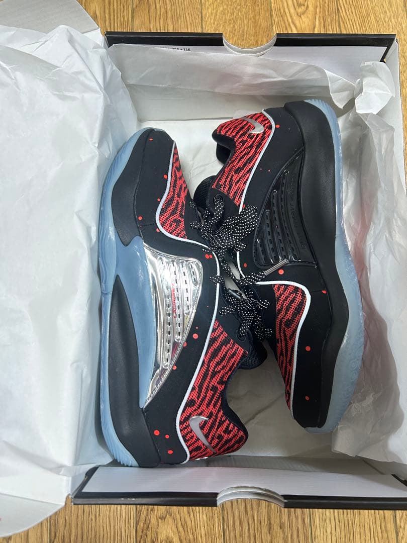 Nike KD 16 バスケットボールシューズ 黒/赤/青