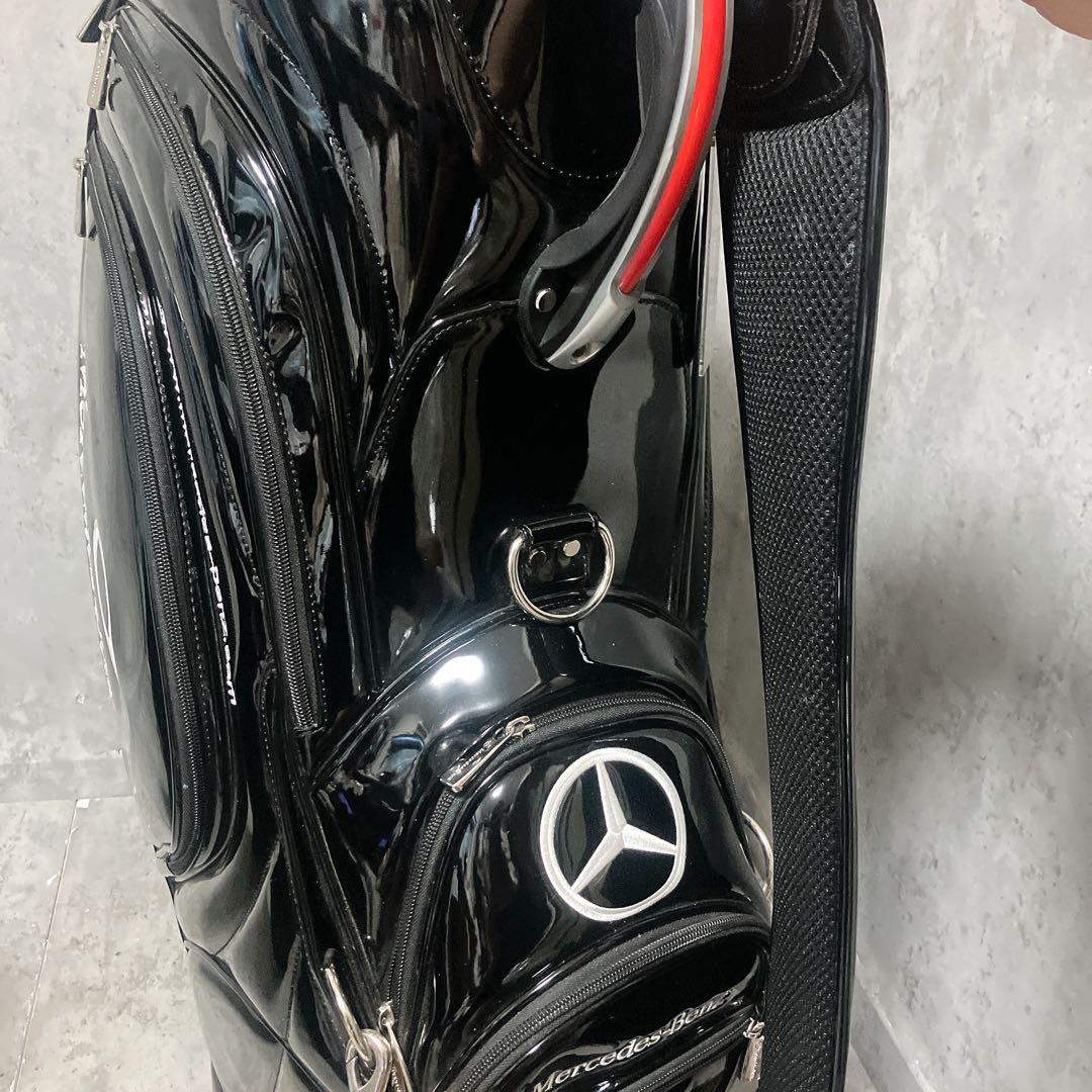 【希少・美品】メルセデスベンツ キャディバッグ エナメル 3点式