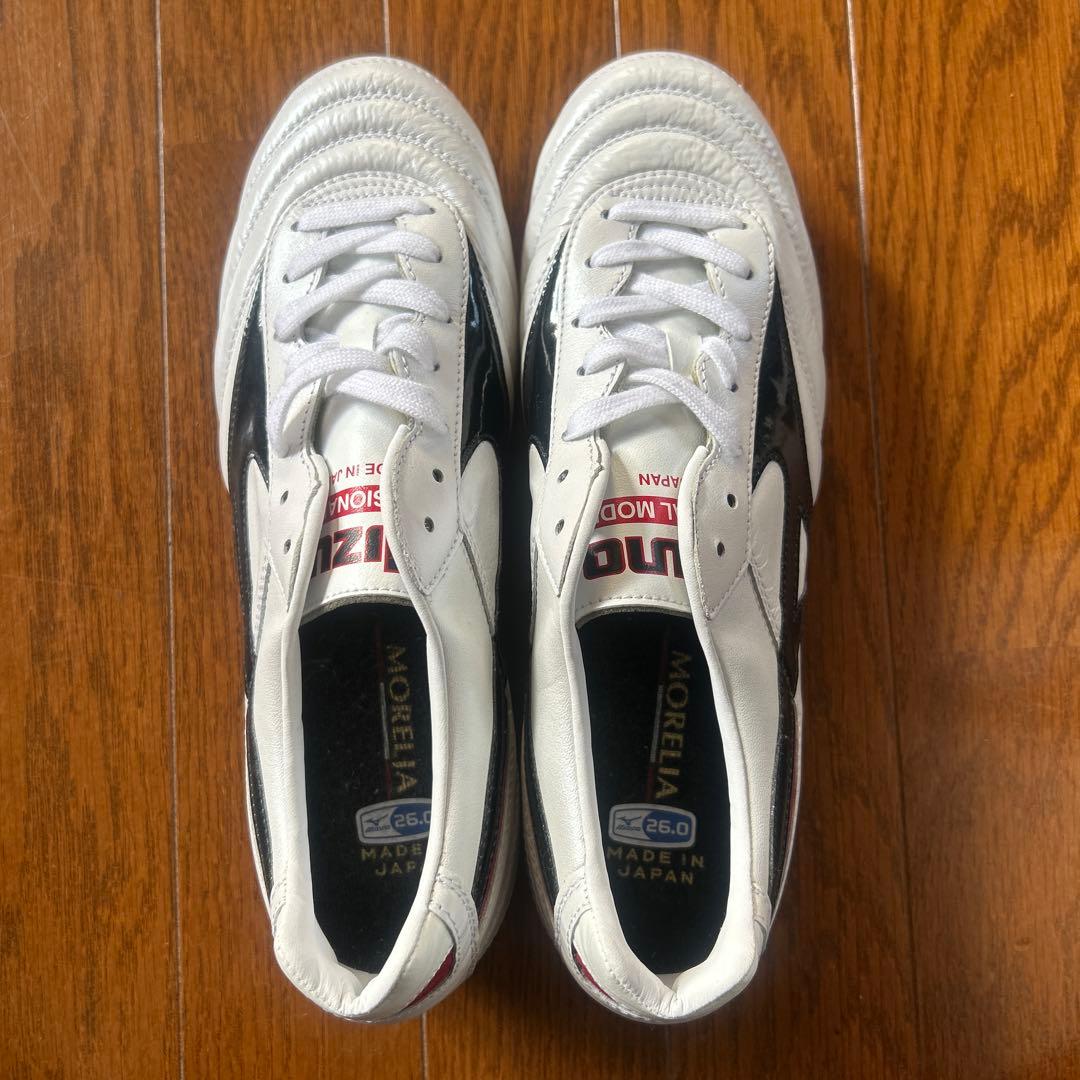 新品未使用　Mizuno Morelia 26cm 袋付き　お手入れセット付き
