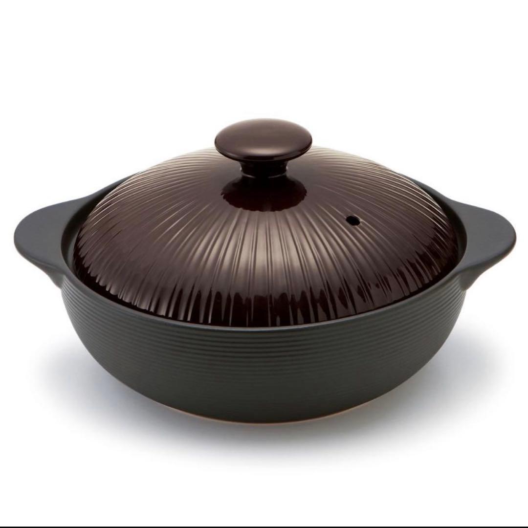 ✤未使用✤【IH対応土鍋】ミヤオ　サーマテック土鍋　9号　３〜４人用　直火両用