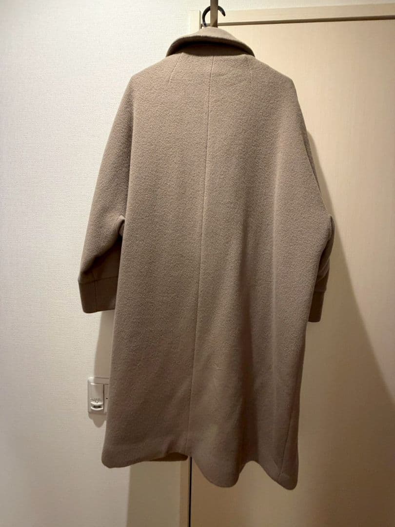 TICCA ベージュ ダブルブレスト ロングコート