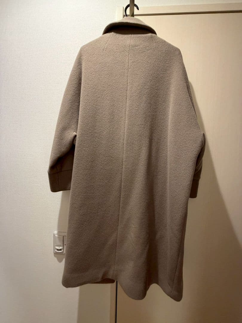 TICCA ベージュ ダブルブレスト ロングコート