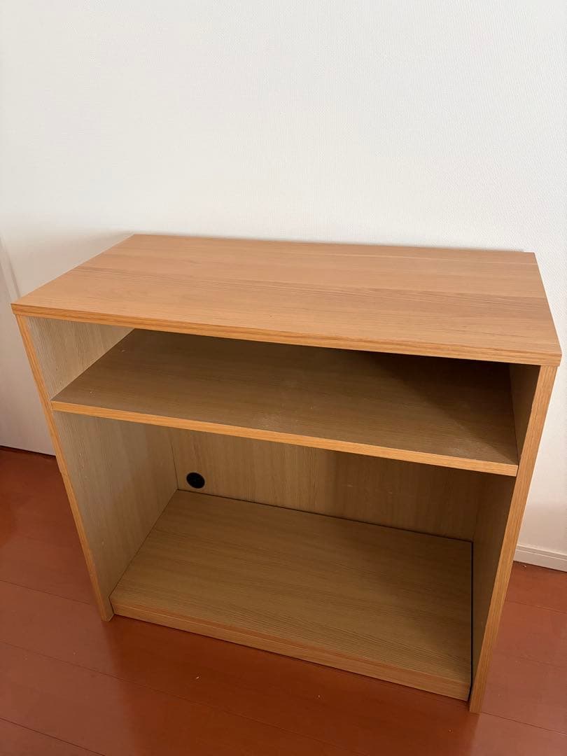 【1/25まで】無印良品 木製シェルフ オーク材 88×44×83cm