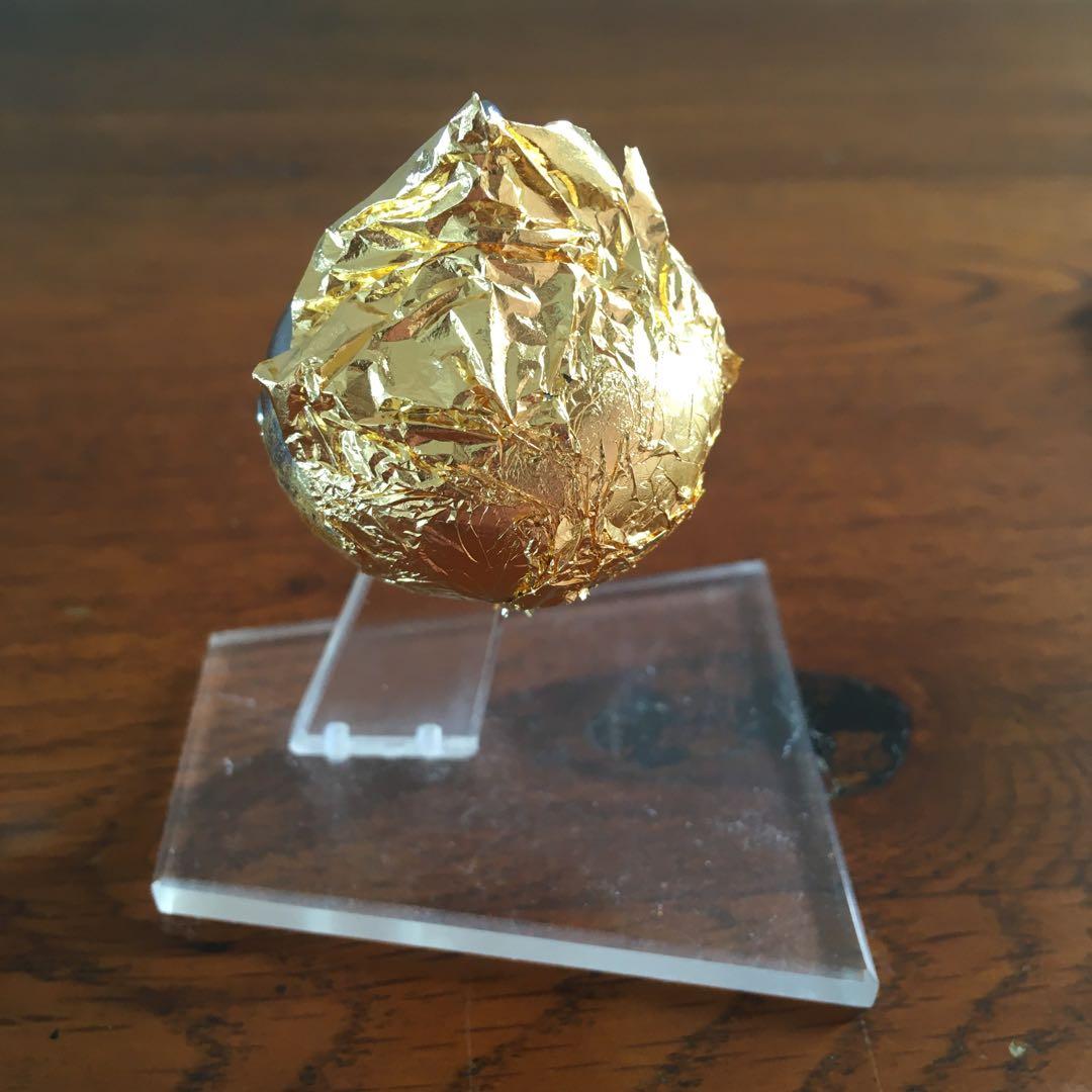 希少！　特製　24金　純金箔貼り仕上げ　メタルスライム　文鎮　エニックス製当時物