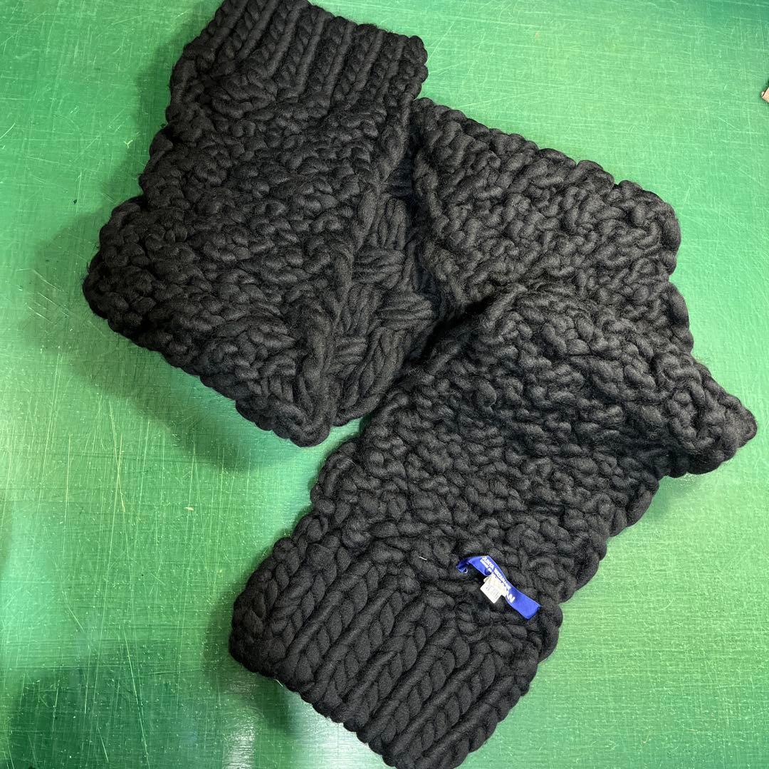 JUNYA WATANABE ブラックニットマフラー