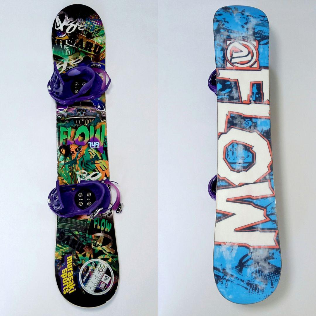2点セット スノーボード FLOW VERVE 149 サロモン RYTHEM