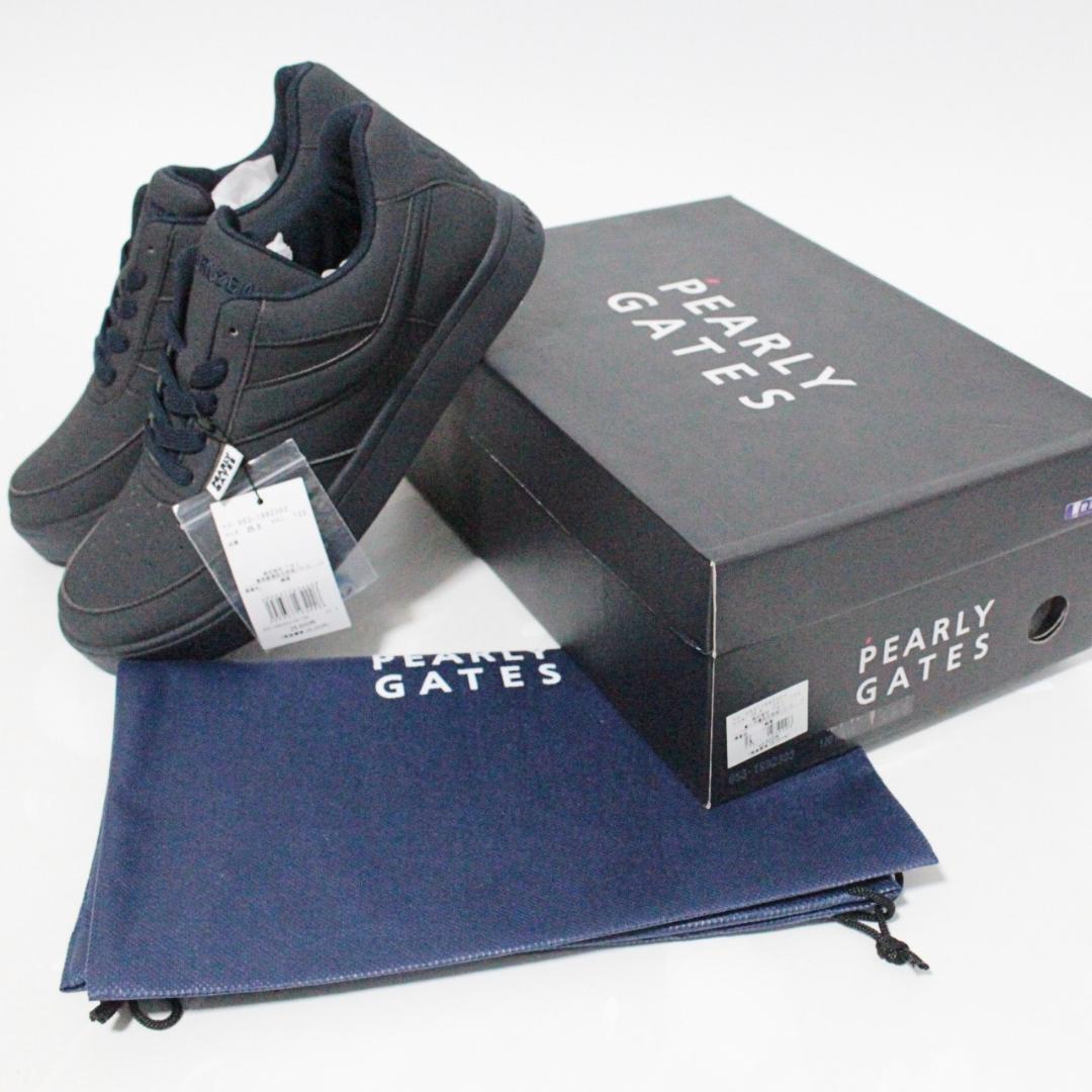 新品箱付 パーリーゲイツ ローカットソフトスパイクゴルフシューズ 23.5cm