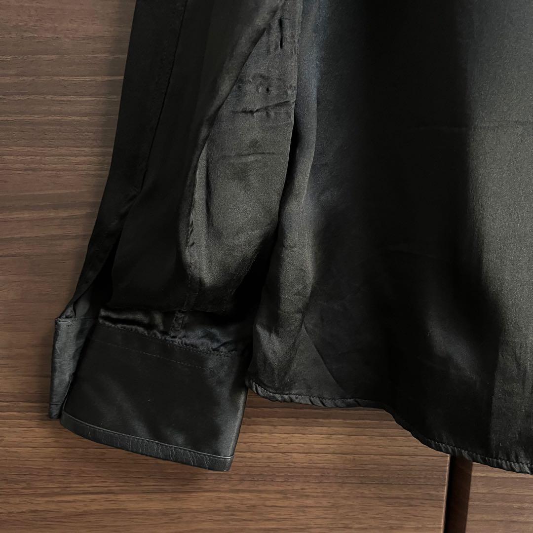 Roen ロエン シルクシャツ フェザーワッペン 羊革 hyde VAMPS