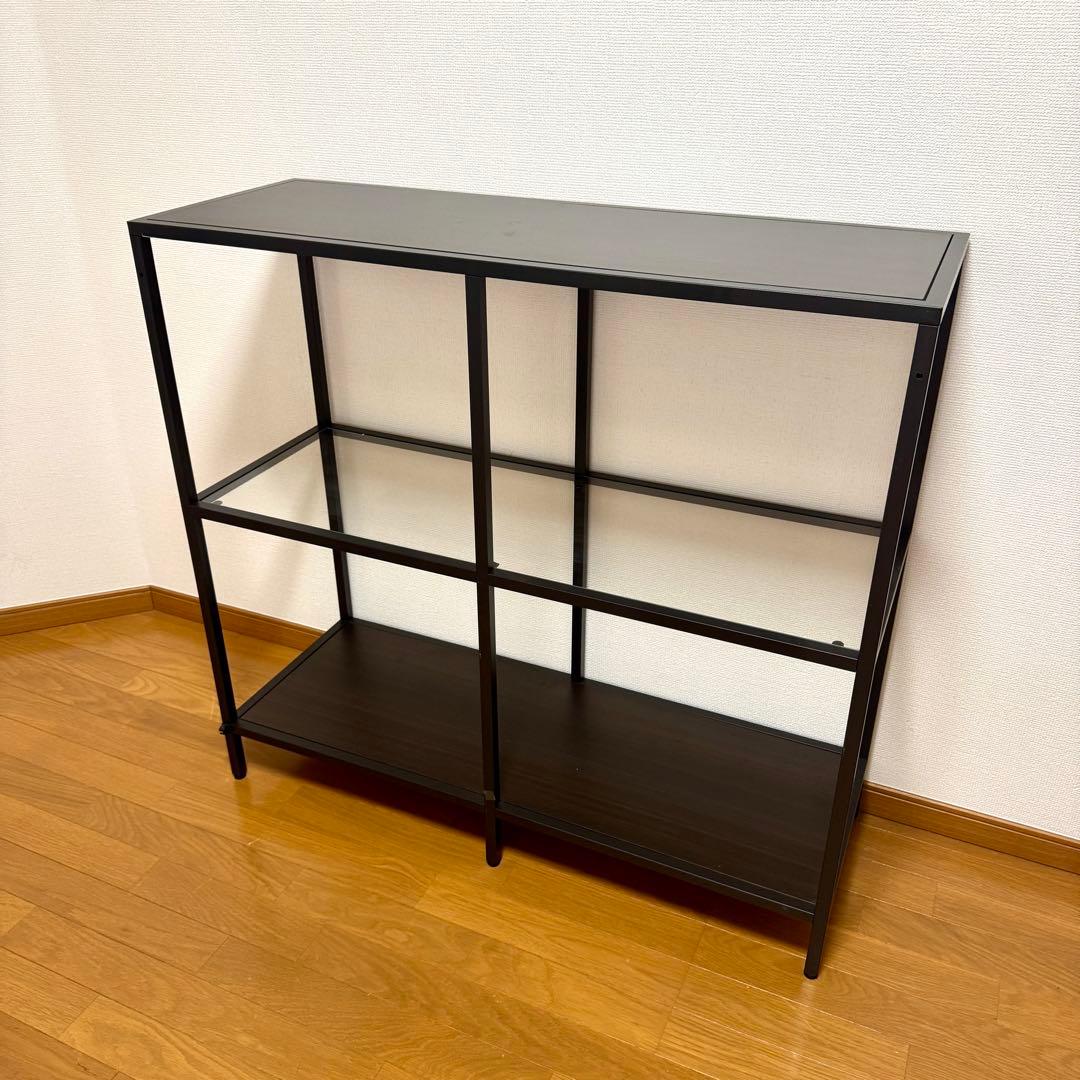 メル82601 　IKEA シェルフ　VITTSJÖ ヴィットショー 2個