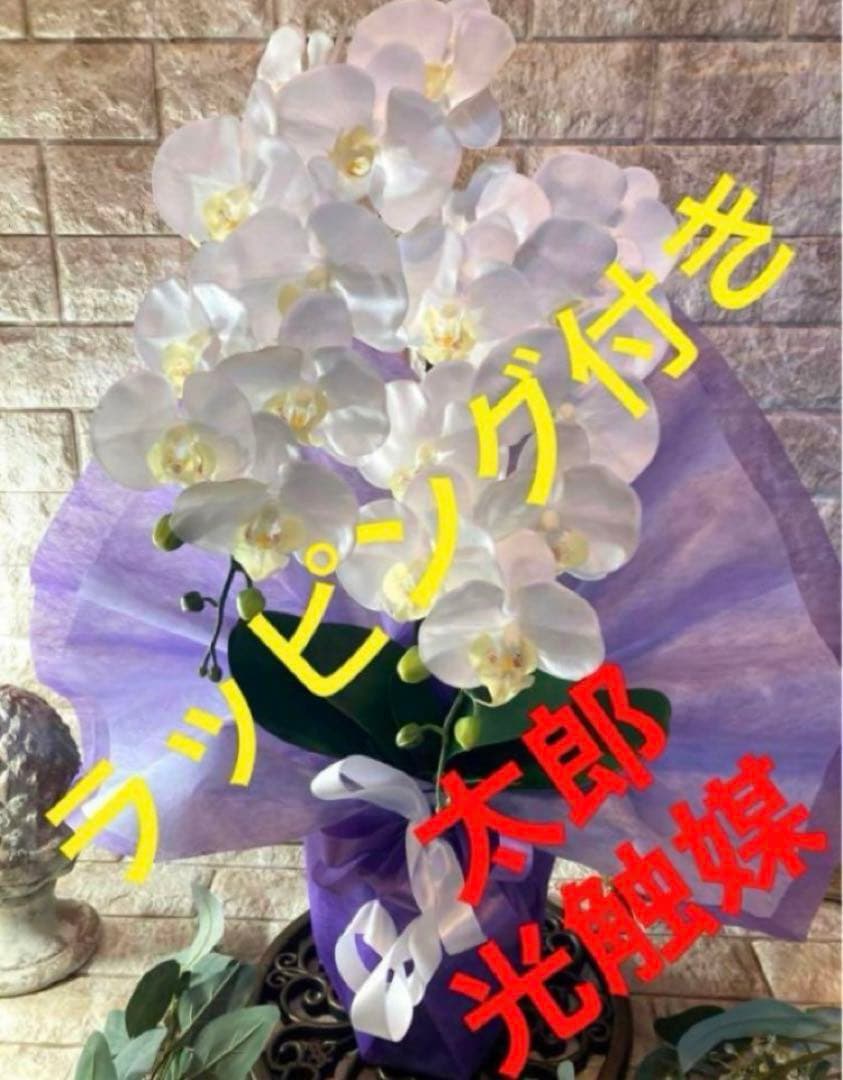 光触媒　人工観葉植物　ウォールグリーン　フェイクグリーン　リアル胡蝶蘭w2