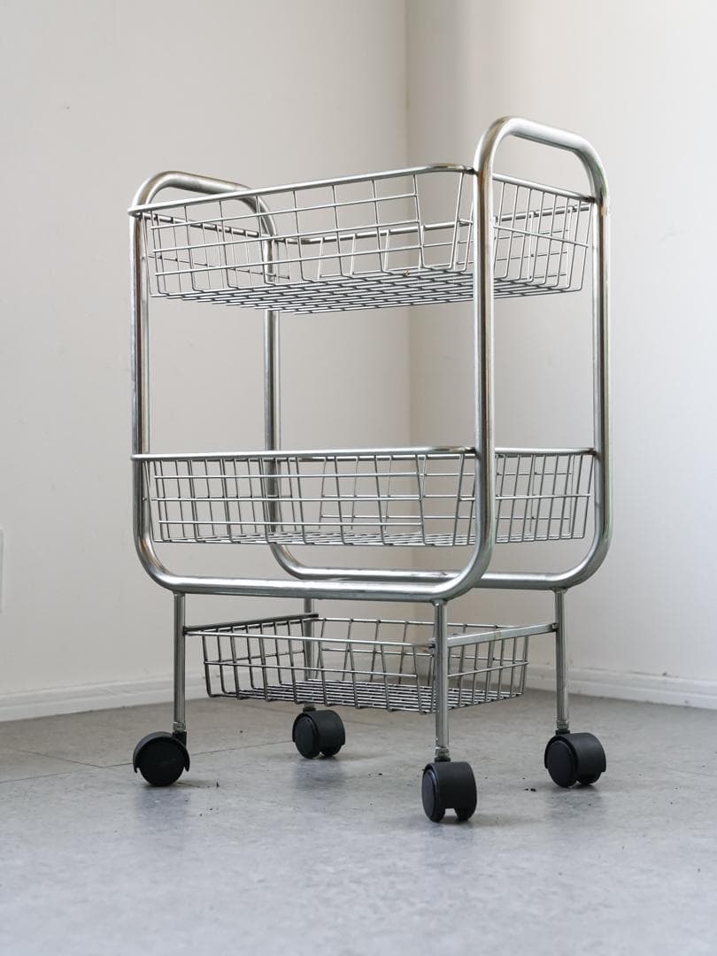 ヴィンテージ ワゴンラック/収納 ミニマル モダン ミッドセンチュリー