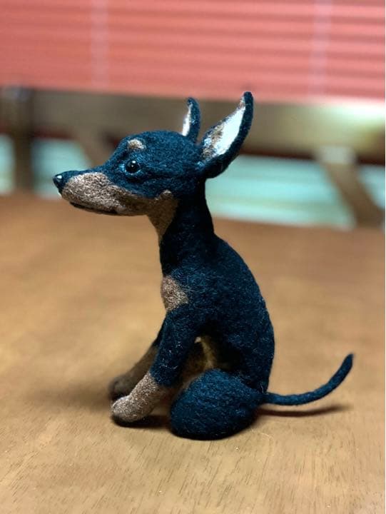 羊毛フェルト　トイマンチェスターテリア
