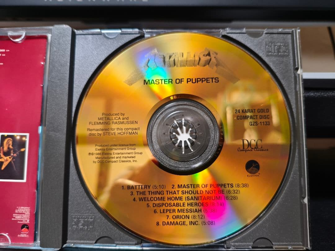 洋楽 24K GOLD CD LLICA MASTER OF PUPPETS