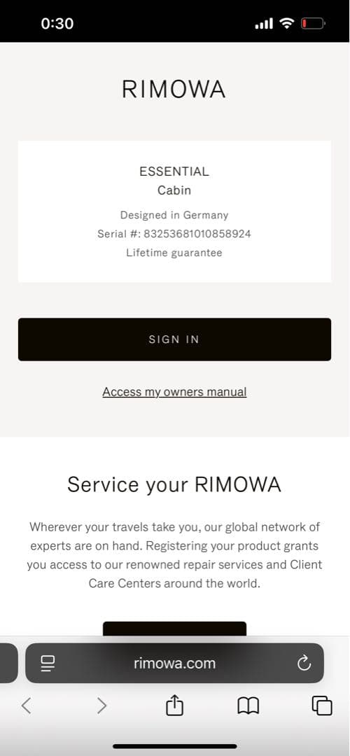 [RIMOWA] リモワ エッセンシャル キャビンサイズ ラゲッジ（グリーン）
