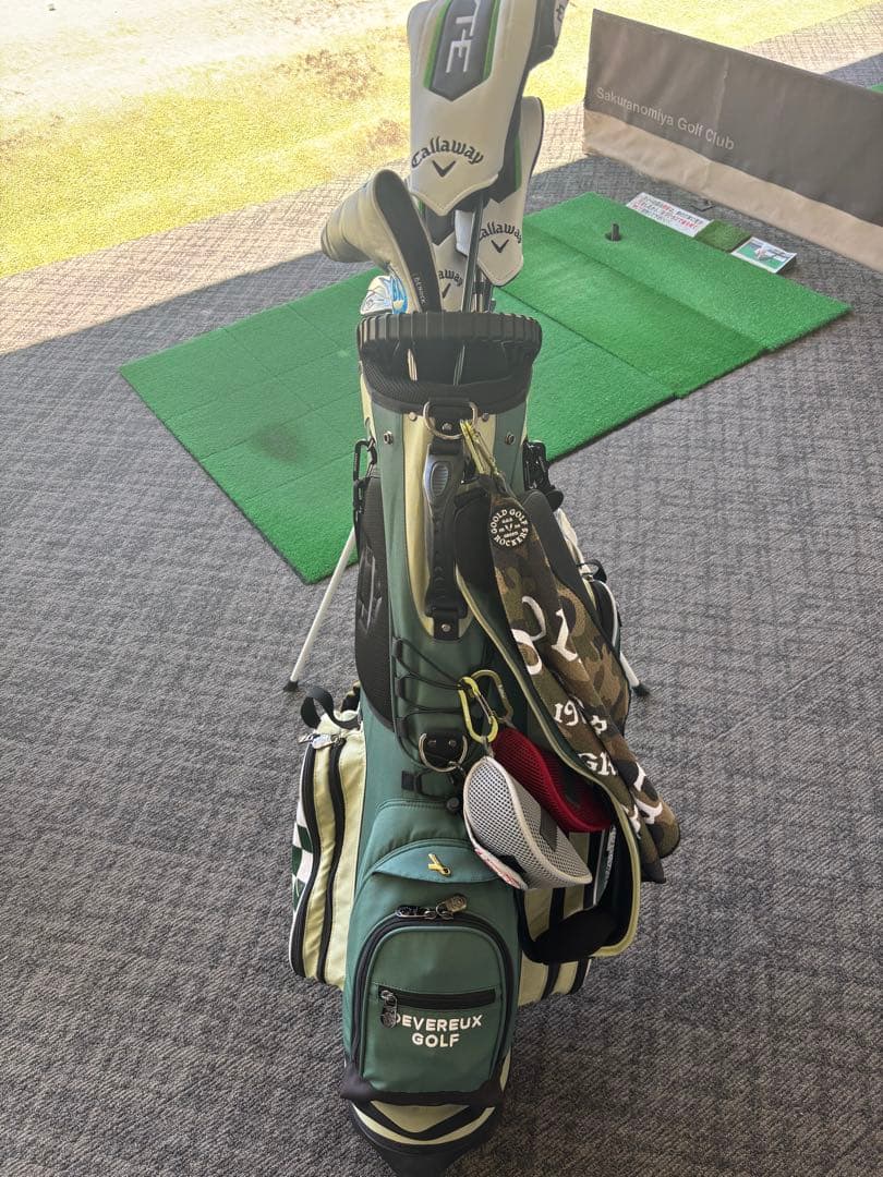 DEVEREUX GOLF キャディバッグ グリーンカモ