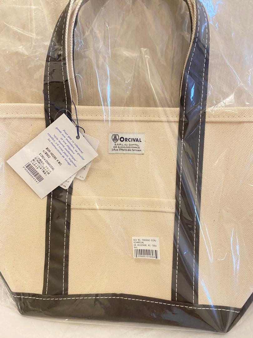 ORCIVAL オーシバル　キャンバス　トートバッグ　チャコール　グレー