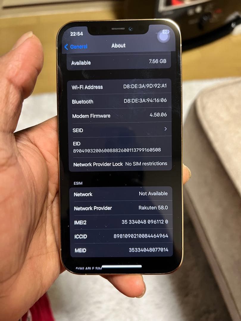 S*A様 iphone 12pro 128GB