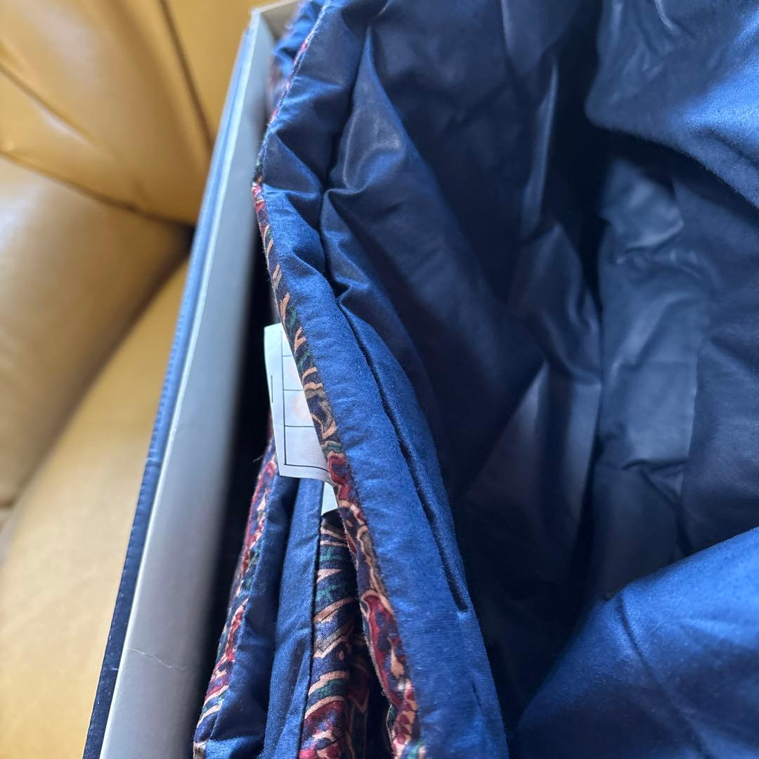 未使用西川バーバリーペイズリー柄羊毛掛布団、ウール100%.日本製