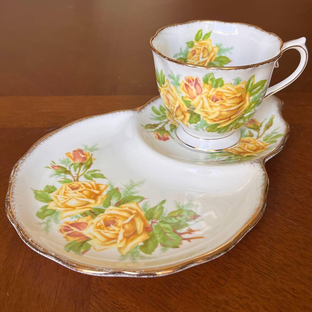 【英国ビンテージ】ロイヤルアルバート★ティーローズ★テニスセット